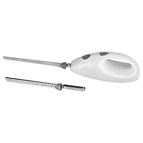  [아마존베스트]TKG Kalorik Electric Knife with 2Pairs of Stainless Steel King 95W, White