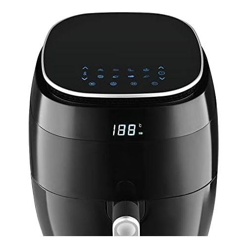  Kalorik TKG FTL 1008 Digital Hot Air Fryer with 4.5 L Capacity, for Gentle Frying, Soft Touch Operation, 8 Automatic Programmes, 30 Minute Timer, 1500 Watt, Black