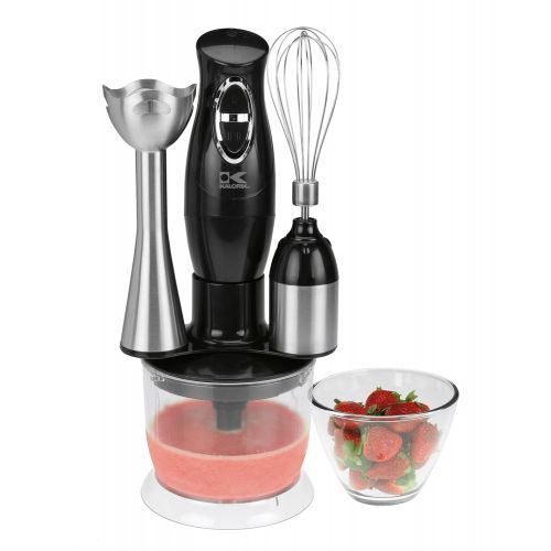  Kalorik Combination Mixer with Mixing CupChopper and Whisk, Black