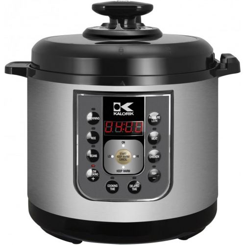  Kalorik EPCK 42941 BK Perfect Sear Pressure Cooker, Black, Stainless Steel