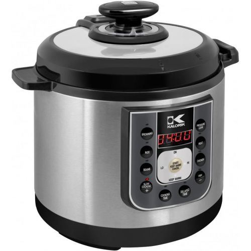  Kalorik EPCK 42941 BK Perfect Sear Pressure Cooker, Black, Stainless Steel