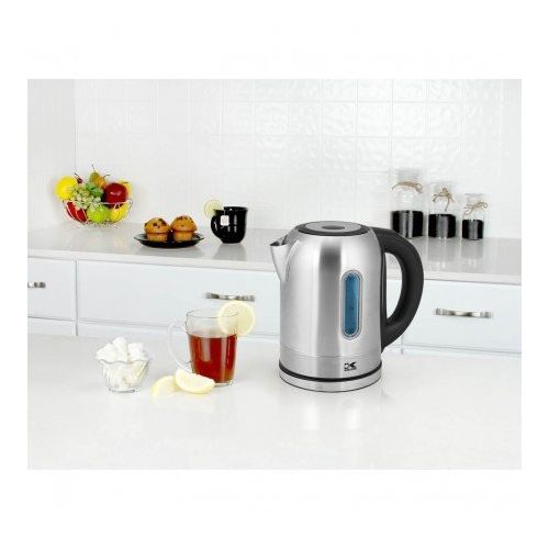  Kalorik LED Electric Water Kettle, Stainless Steel, 1.7-Liter / 57-Ounce