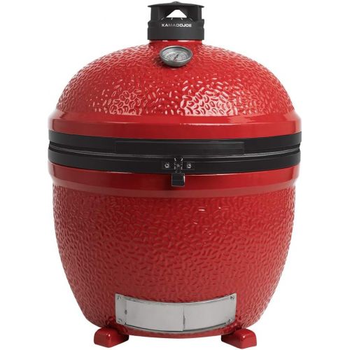  KamadoJoe BJ24NRHC Big II Stand-Alone Charcoal Grill, Blaze Red