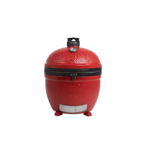  KamadoJoe BJ24NRHC Big II Stand-Alone Charcoal Grill, Blaze Red