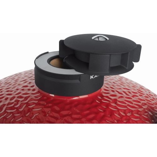  KamadoJoe BJ24NRHC Big II Stand-Alone Charcoal Grill, Blaze Red