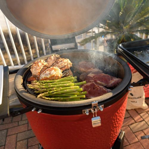  KamadoJoe KJ23RHC Classic II, Charcoal Grill,Blaze Red