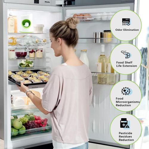  KameHouse Refrigerator Odor Eliminator Pureair Freshness Booster Fridge Food Shelf Life Extender Refrigerator