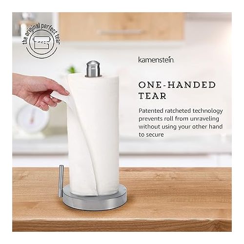 카먼스테인 Kamenstein Perfect Tear Paper Towel Holder, 13-inch, Silver 2