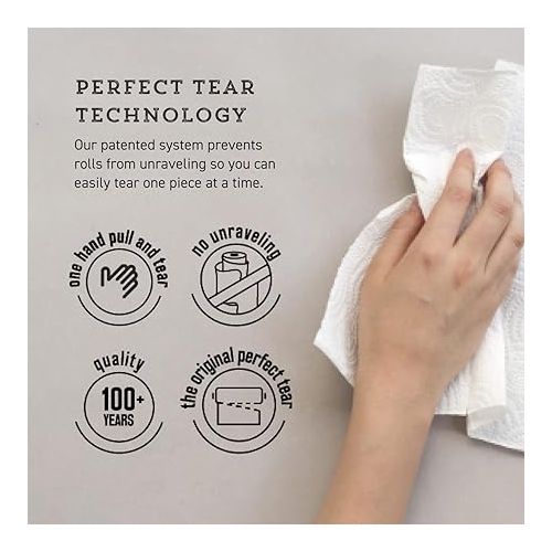 카먼스테인 Kamenstein 4554ASB Perfect Tear Patented Wall Mount Paper Towel Holder with Rounded Finial, 14-Inch, Silver