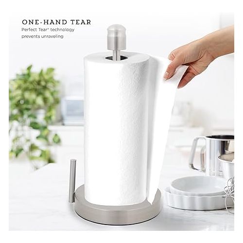 카먼스테인 Kamenstein Perfect Tear Paper Towel Holder, 13-Inch, Silver
