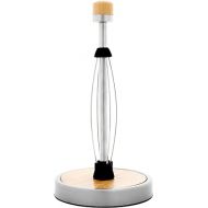 Kamenstein Perfect Tear Paper Towel Holder with Decorative Finial, 7.2 x 7.2 x 14-Inch, Stainless Steel/Bamboo