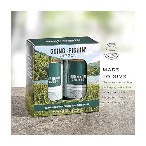 카먼스테인 Kamenstein Going Fishin' 2 Piece Camping Spice Set with Removable Sifter Cap