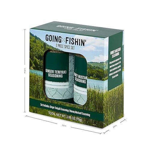 카먼스테인 Kamenstein Going Fishin' 2 Piece Camping Spice Set with Removable Sifter Cap