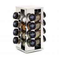 Kamenstein 5084920 Heritage 16-Jar Revolving Countertop Spice Rack Organizer with Free Spice Refills for 5 Years