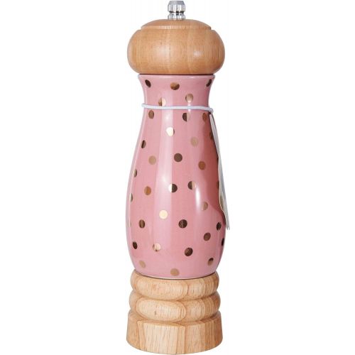 카먼스테인 [아마존베스트]Kamenstein KAMENSTEIN Ceramic Pepper Mill with Polka Dot, Pink