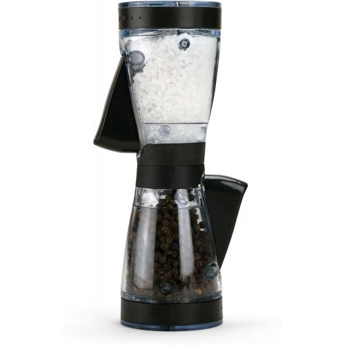 카먼스테인 [아마존베스트]Kamenstein Dual Grinder Filled with Sea Salt and Pepper, Black