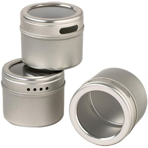 카먼스테인 [아마존베스트]Kamenstein Magnetic Multi-Purpose Spice Storage Tins, Set of 6