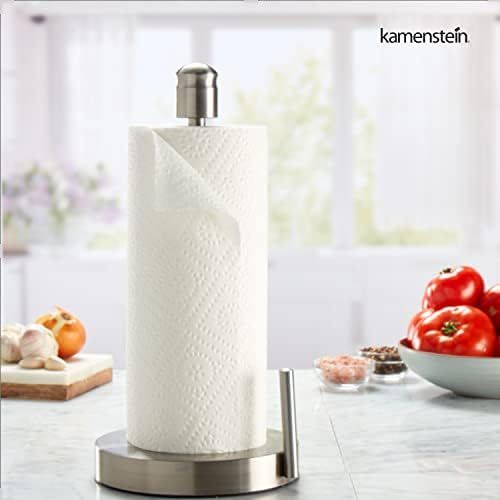카먼스테인 Kamenstein 5204110 Perfect Tear Patented Countertop Standing Stainless Steel Paper Towel Holder, 13-Inch, Silver