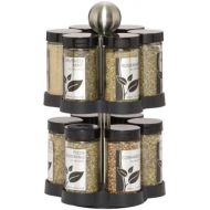 Kamenstein Madison 12-Jar Revolving Spice Rack with Free Spice Refills for 5 Years