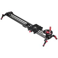 Kamerar 31” Fluid Motion Video Slider: flywheel, counterweight, light carbon fiber rails, adjustable legs, dslr camera/camcorder stabilization track, tripod mount ready, stabilizer