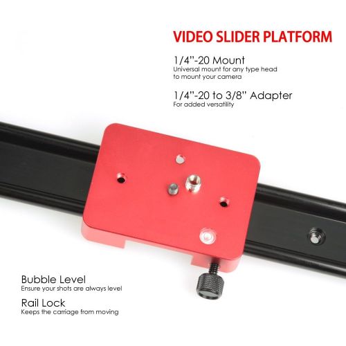  Kamerar 47 Inch Video Camera Slider DSLR DV Camera Track Video Stabilization System