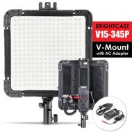 Kamerar BrightCast V15-345P Bi-Color Flexible LED Light Panel with AC Adapter, Water Resistant, Shock Proof, Rugged, Daylight and Tungsten (V-Mount)