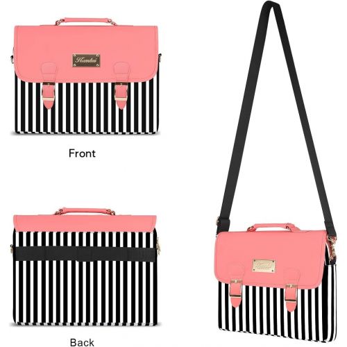  [아마존베스트]Kamlui Laptop Bag 15.6 Inch - for Women Cute Computer Laptop Sleeve Case for Shoulder Messenger,Macbook Pro Air HP Dell,Pink