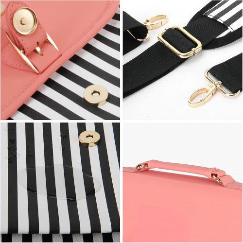  [아마존베스트]Kamlui Laptop Bag 15.6 Inch - for Women Cute Computer Laptop Sleeve Case for Shoulder Messenger,Macbook Pro Air HP Dell,Pink