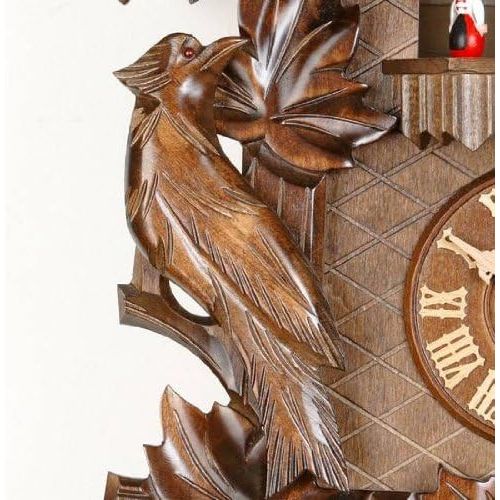  Kammerer Uhren Hekas German Cuckoo Clock 8-day-movement Carved-Style 20.00 inch - Authentic black forest cuckoo clock by Hekas