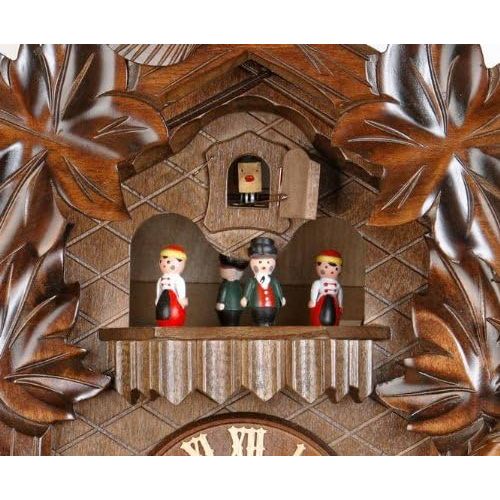  Kammerer Uhren Hekas German Cuckoo Clock 8-day-movement Carved-Style 20.00 inch - Authentic black forest cuckoo clock by Hekas