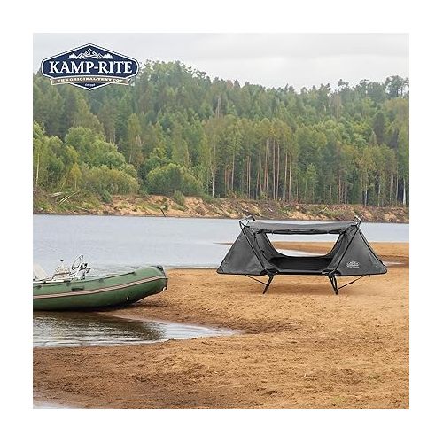  Kamp-Rite Original Quick Setup 1 Person Multifunctional Cot Convertible as Lounge Chair, and Tent