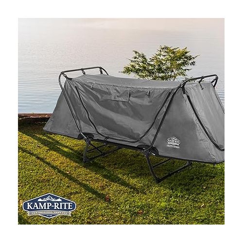  Kamp-Rite Original Quick Setup 1 Person Multifunctional Cot Convertible as Lounge Chair, and Tent