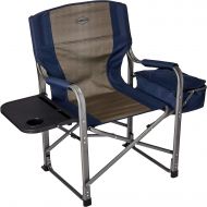 Kamp-Rite Directors Chair with Side Table & Cooler, Blue