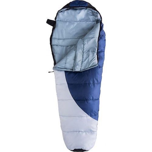  Kamp-Rite Kitimat Mummy Sleeping Bag, Blue/Gray