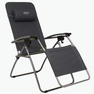 Kamp-Rite Outdoor Furniture Camping Beach Patio Sports Anti Gravity Folding Reclining Chair, Blue