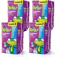 Flushable Wet Wipes for Kids, Sensitive by Kandoo, Hypoallergenic Potty Training Cleansing Cloths Refills, Unscented, 250 Count per Pack, Pack of 4