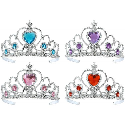  Kangaroos Princess Tiara Set; (4 Pieces), Princess Crown Assortment