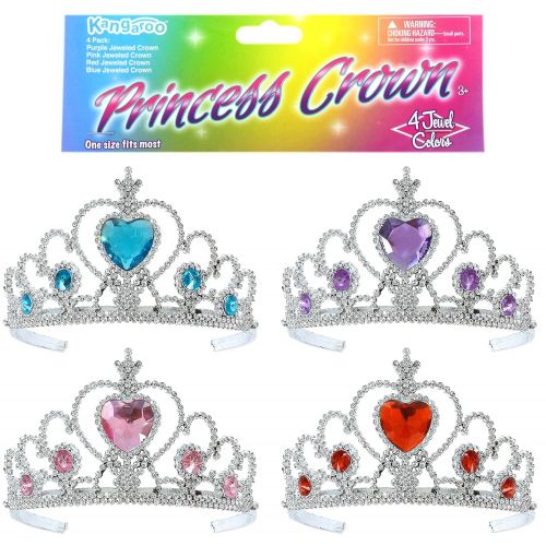  Kangaroos Princess Tiara Set; (4 Pieces), Princess Crown Assortment