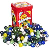 [아마존베스트]Kangaroo Marble Set - 160; Marbles Game, in a Tin Box