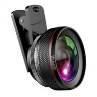 Kangxinsheng Camera Lens for iPhone,Zoom Lens,Telephoto Lens, 2 in 1 Clip15X Macro Lens 0.45X110° Wide Angle Lens,Cell Phone Lens for iPhone 8/7/6s/6 Plus,Smartphone