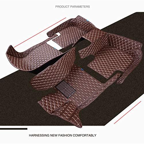  Kanredi Custom Fit All-Weather Full Covered Car Carpet FloorLiner Floor Mats for Tesla Model X 6 Seat (Coffee,for Tesla Model X 6Seats (222 seat Type))