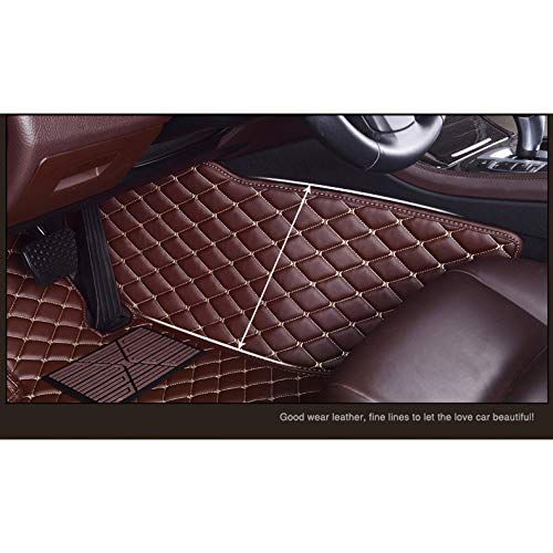  Kanredi Custom Fit All-Weather Full Covered Car Carpet FloorLiner Floor Mats for Tesla Model X 5 Seats (Coffee, for Tesla Model X 5Seats)