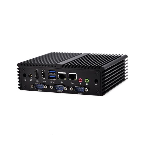  Kansung KANSUNG K3215UP Intel Celeron 3215U Processor 2 LAN, 6 USB, 4 COM, 2 HD Video Ports, WindowsLinuxUbuntu OS, 12V X86 Mini PC (8G RAM 128G SSD WIFI)