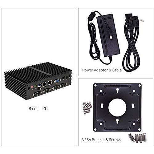  Kansung K190X Fanless Mini PC Bay Trail J1900 Micro Computer Pfsense 7rs232 VGA Dual LAN Linux Ubuntu Mini Computer