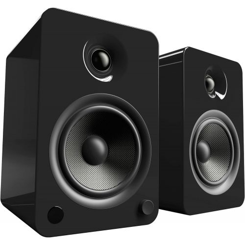  Kanto YU6 Powered Speakers with Bluetooth and Phono Preamp, Matte Black