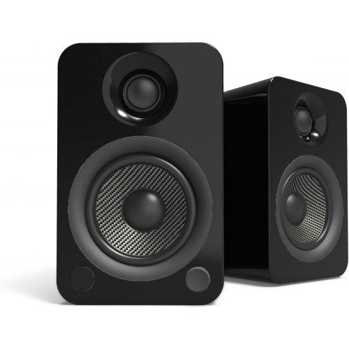 Kanto YU4 Powered Speakers with Bluetooth and Phono Preamp, Matte Black