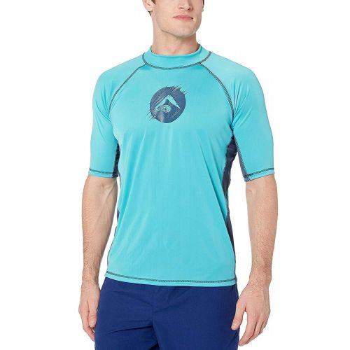  Kanu+Surf Kanu Surf Mens Mercury UPF 50+ Short Sleeve Sun Protective Rashguard Swim Shirt