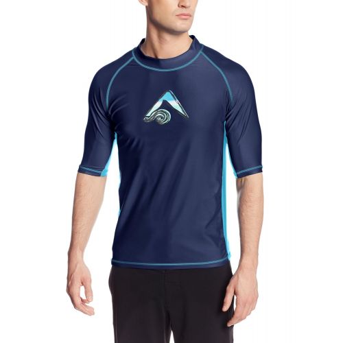  Kanu+Surf Kanu Surf Mens Mercury UPF 50+ Short Sleeve Sun Protective Rashguard Swim Shirt