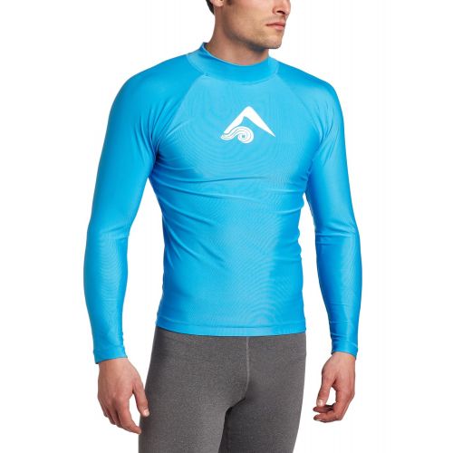  Kanu+Surf Kanu Surf Mens Long-Sleeve Platinum UPF 50+ Rashguard