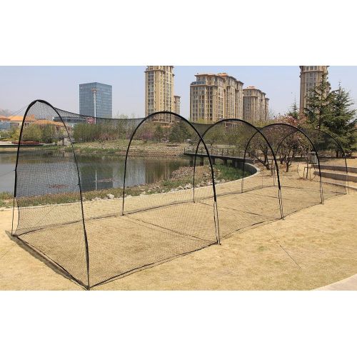  Kapler Baseball Batting Cage,Batting Cage with Wheels Rolling, Backyard Training Net for Baseball Softball,Portable Baseball & Softball Hitting Cage Equipment with Steel Frame 16 (